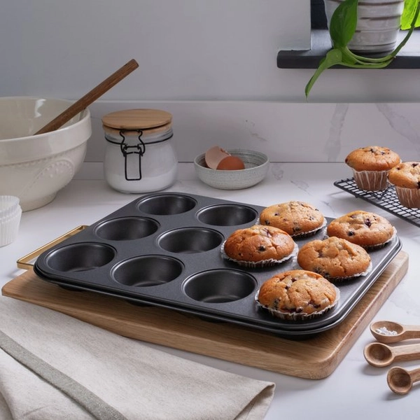 Buy Habitat 12 Cups Non Stick Muffin Tray | Bakeware | Argos