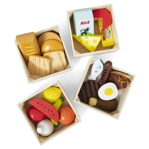 Melissa & Doug Food Groups Wooden Play Food