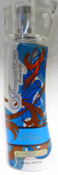 IRRESISTIBLE BEAUTY DARK BRONZER BRONZING TANNING BED LOTION SWEDISH BEAUTY RARE