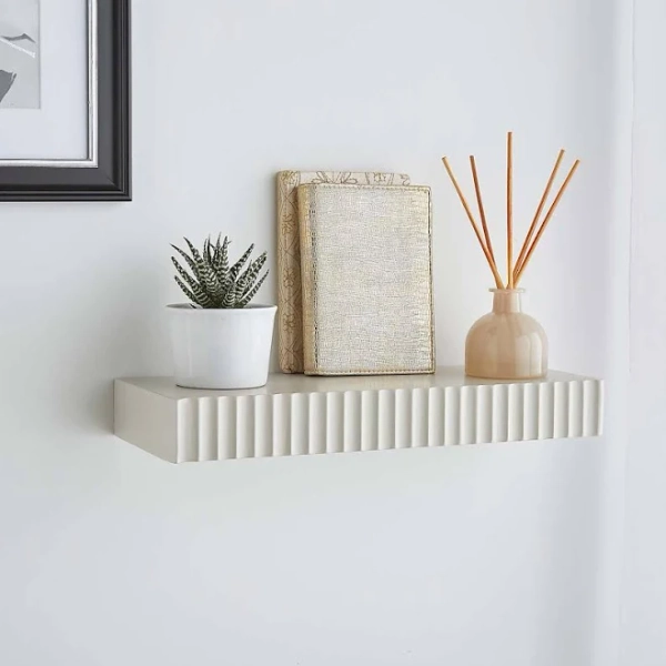 Dunelm Geena Ribbed Edge Floating Shelf