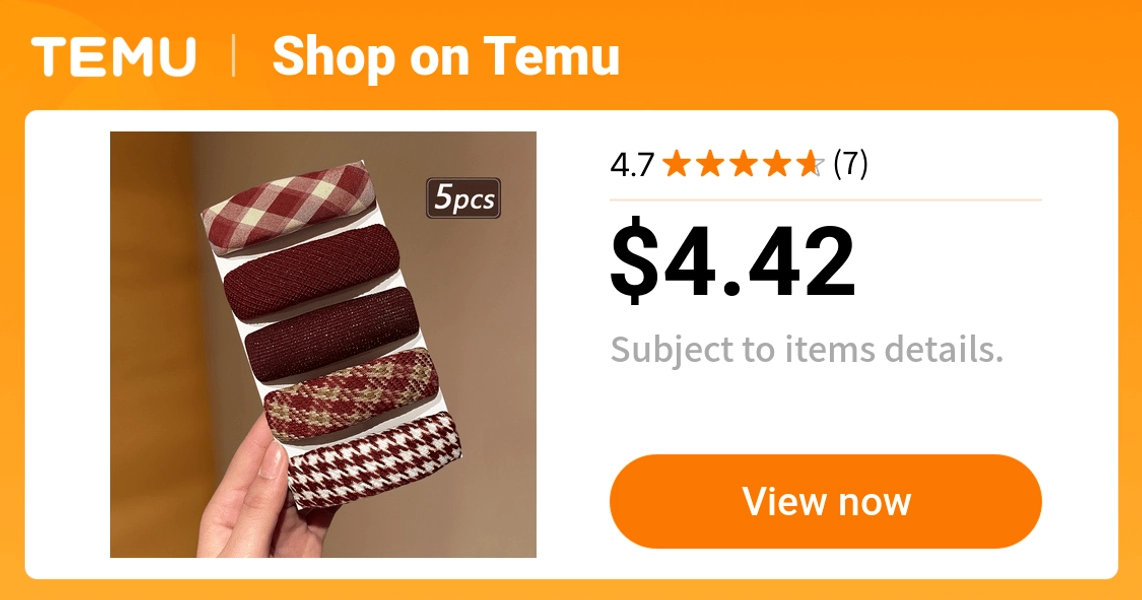 5pcs stylish red   hair clips bangs perfect daily casual - Temu