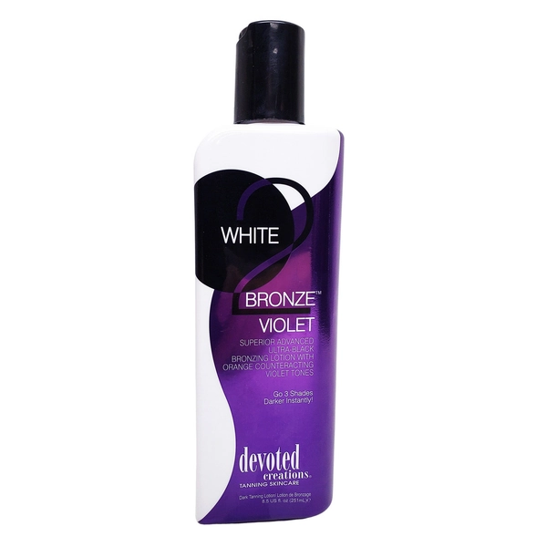 Devoted Creations WHITE 2 BRONZE VIOLET Ultra-Black Bronzer - 8.5 oz. (CLEARANCE)