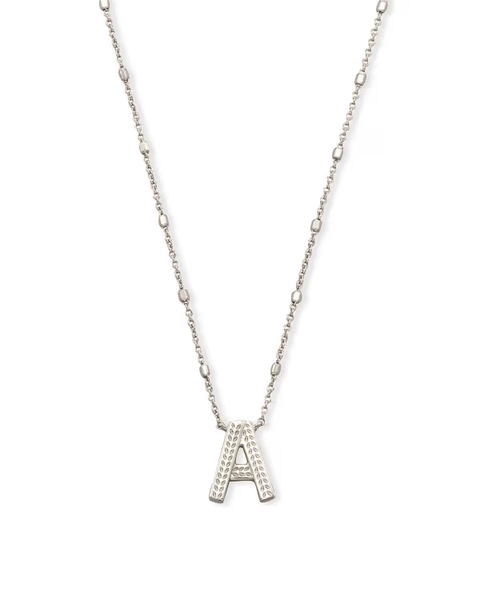 Letter Y Pendant Necklace in Silver