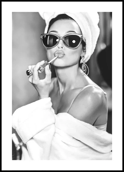 Audrey Hepburn BW Poster