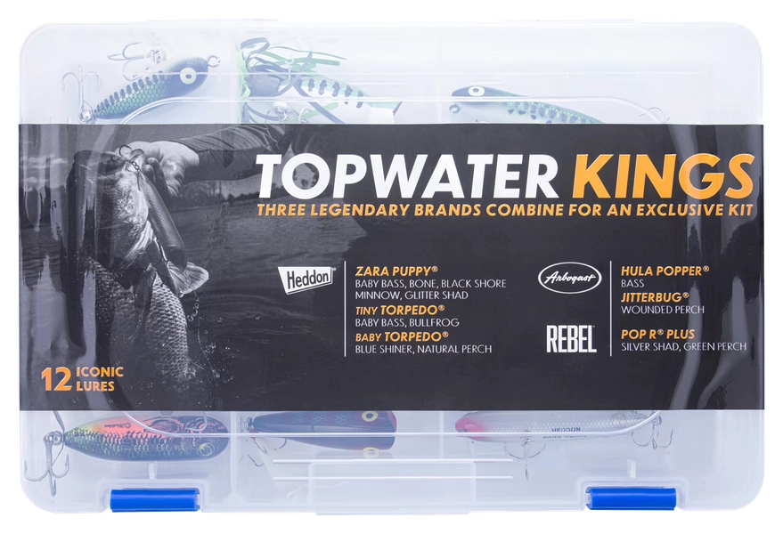 Heddon/Arbogast/Rebel Topwater Kings 12-Piece Kit