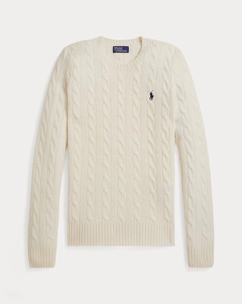 Cable-Knit Wool-Cashmere Sweater