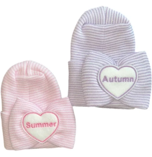Personalized Twin Babies Hat