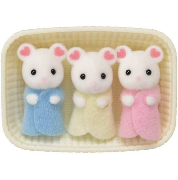 Calico Critters Marshmallow Mouse Triplets