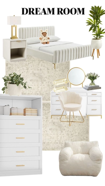 Pin by 𝚊𝚗𝚐 𝚊𝚗𝚍 𝚝𝚎𝚍 on Quick Saves in 2025 | White room decor, White gold bedroom, White gold room