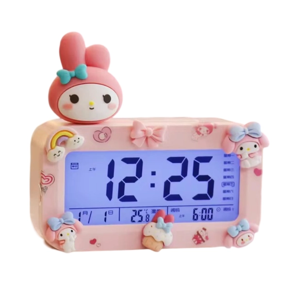 Sanrio Cartoon Kawaii My Melody Charging Alarm Clock