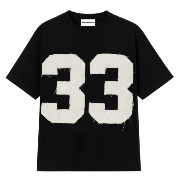 33 OVERSIZED T-SHIRT BLACK