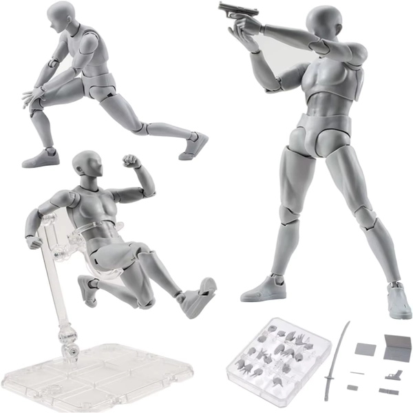 Sketch Draw figurines Male Female Movable Body Kun Body Chan Joint Pain Anime Figure Shf Action Figure Toy Model Draw Mannequin - AliExpress 26
