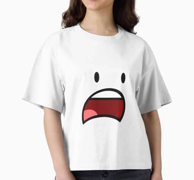Battle for Dream Island Big Frowny Face Boxy T-Shirt