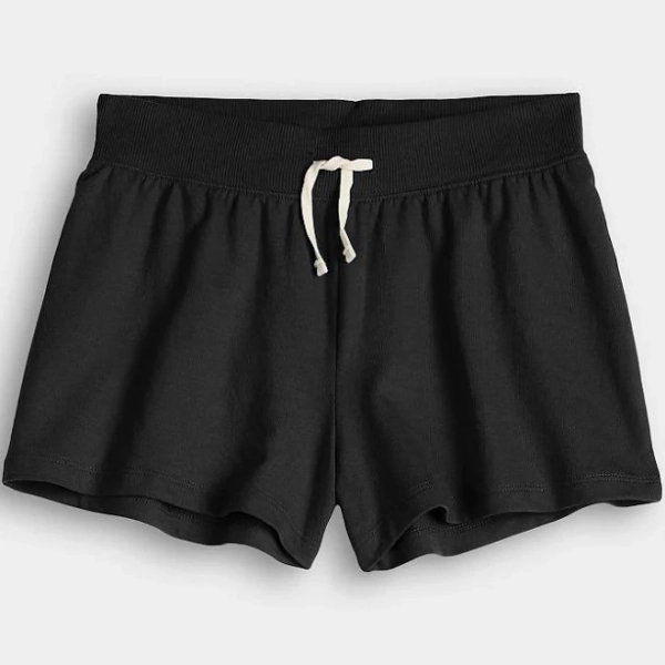 Girls 7-20 SO Essential Soft Shorts in Regular & Plus Size, Girl's, Size: Small(6/7), Black Luxe