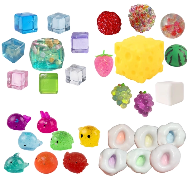 Fidget Squishy Toys,Portable Squeeze Vacuum Stress Shapeable Ball Toys,Shapeable Squishy Toys Stress Balls Stress Relief Sand Glutinous Balls,Sensory Toys Green - Walmart.com