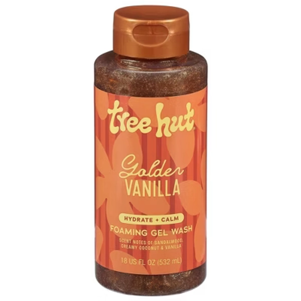 Tree Hut Body Wash - Golden Vanilla - 18 fl oz: Paraben-Free, Sulfate-Free, Vegan, Whole Body Application