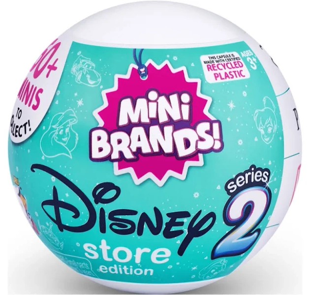 5 Surprise Mini Brands Disney Store Series 2 Capsule Collectibles