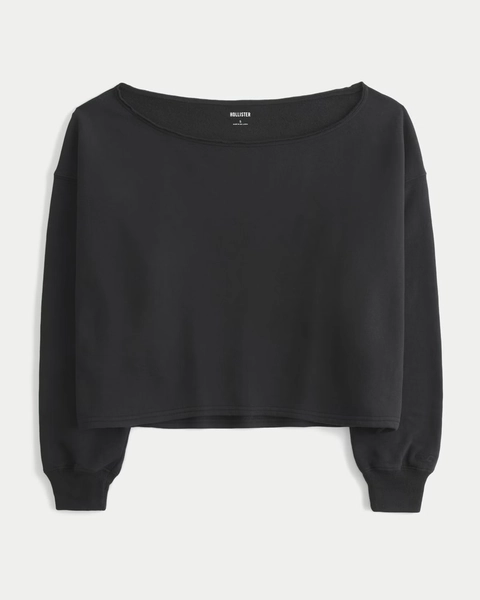 Hollister Feel Good Easy Off-the-Shoulder Sweatshirt