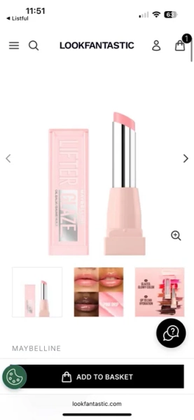 Maybelline New York Lifter Glaze Lip Oil Balm (Various Shades)