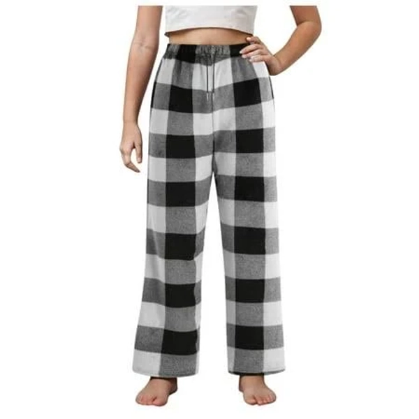 Lauty Fleece Pajamas Girls Christmas Pajamas Boys' Pajama Plush Pajama Pants Fleece PJs for Boys Elastic Waistband Lounge Pants