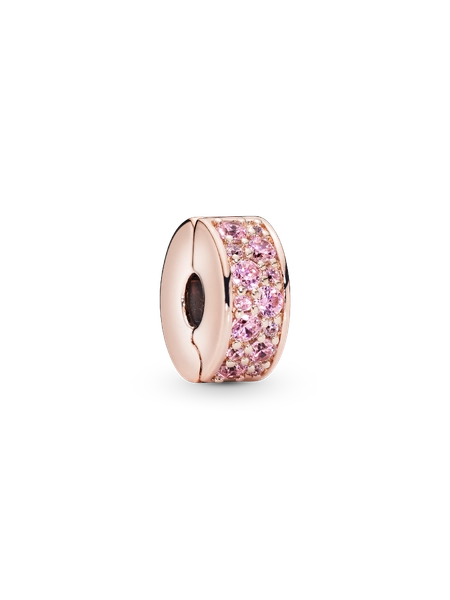 Pink Pavé Clip Charm