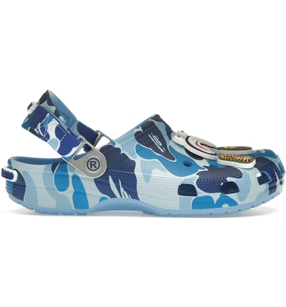 Crocs Classic Clog A Bathing Ape ABC Camo Blue