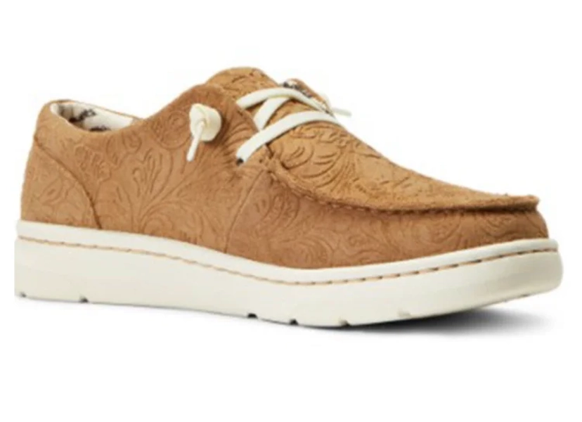 Ariat Women's Floral Emboss Hilo Flx Foam Casual Shoe - Moc Toe | Boot Barn