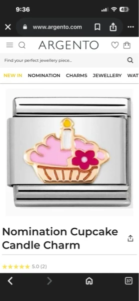 Nomination Cupcake Charm