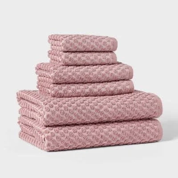 Threshold Performance Plus Textured Dot Bath Towel Set