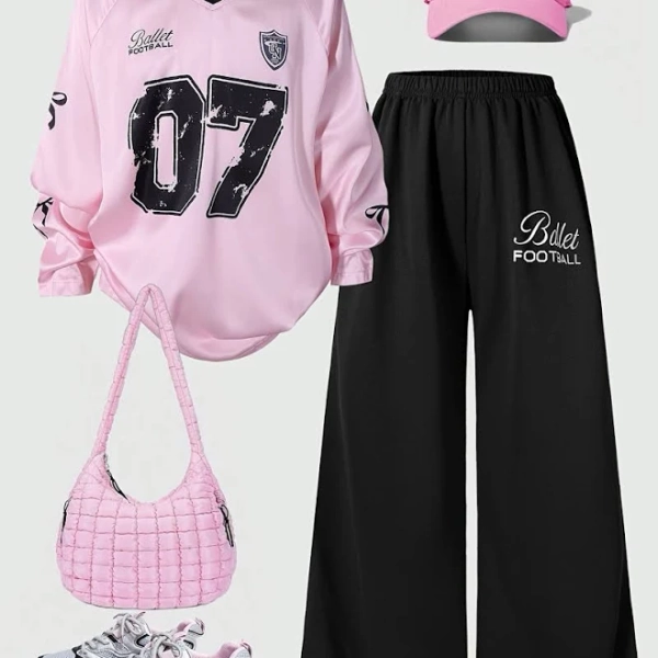 Girls' Casual Sportswear Set