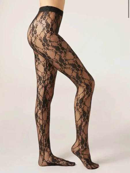 Collant Pizzo e Strass