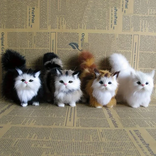 Lifelike Cat Plush Toy