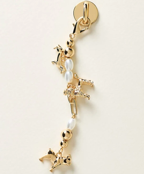 Anthropologie Beaded Phone Charm
