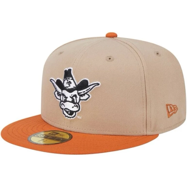 New Era Men's Texas Longhorns Throwback Two-Tone 59FIFTY Fitted