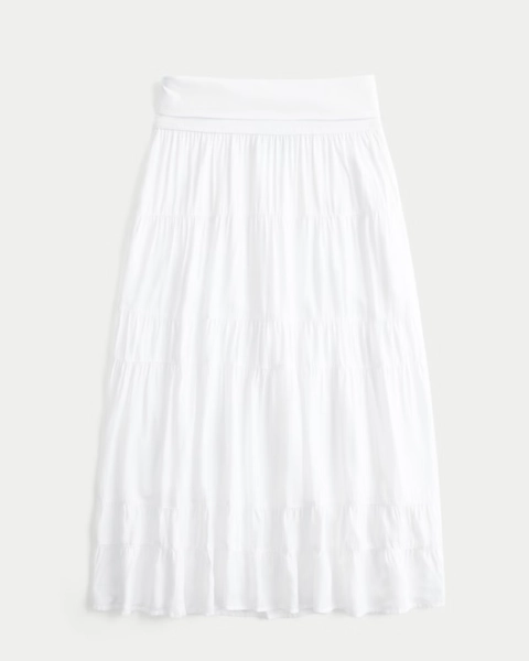 2-in-1 Convertible Maxi Skirt to Midi Dress