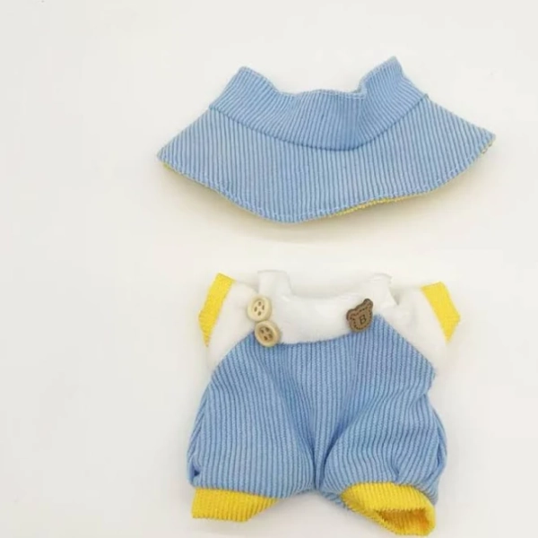 Clothing for LABUBU, Excluding Dolls, Stylish Jumpsuit Set, Fisherman'S Hat, Labubu accessories, Labubu christmas, Big labubu, Jumpsuit Outfit for