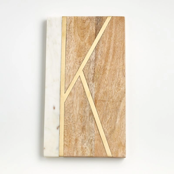 "K" Monogrammed Serving Board