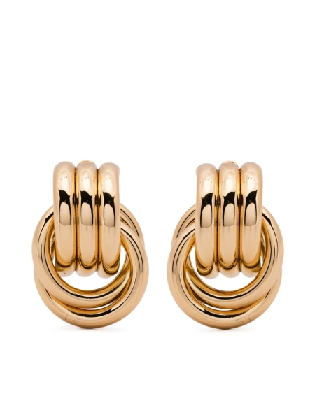 Heaven Mayhem Double Knot Earrings | Gold | FARFETCH