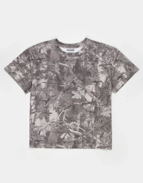 RSQ Mens Washed Shrunken Tee - CAMO - XS