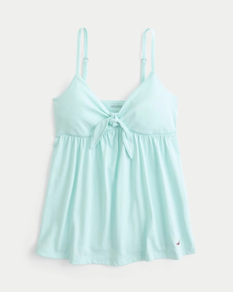 Tie Front Babydoll Cami