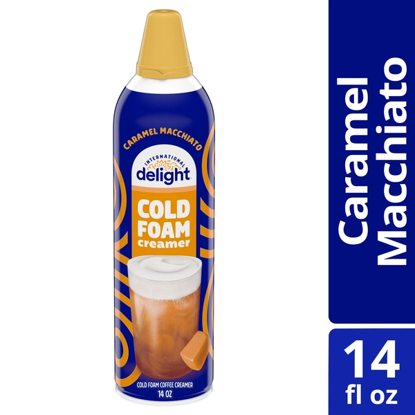 International Delight Caramel Macchiato Cold Foam Coffee Creamer, 14 oz Can - Walmart.com