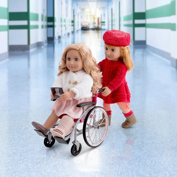 Our Generation Wheelchair and Medical Care Heals on Wheels Accessory Set
