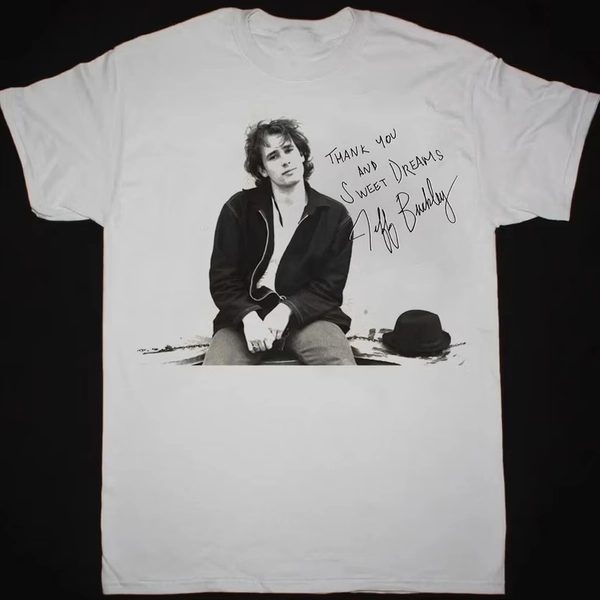 New! Jeff Buckley Signature cotton white Shirt Unisex Concert S to 5XL DO238