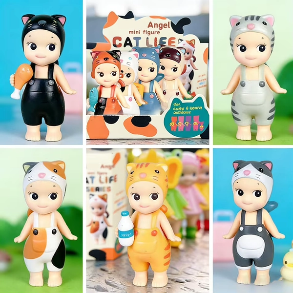S Angle Dolls Mini Cat Life Series Blind Box Cute Baby Wearing Cat Clothes kawaii Figurine Table Ornaments Figure Birthday Gifts - AliExpress 26