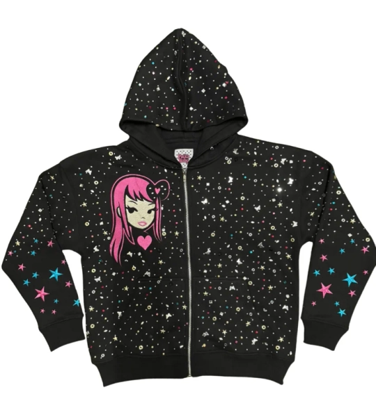 Cosmic Doll Zip Up Hoodie (small)