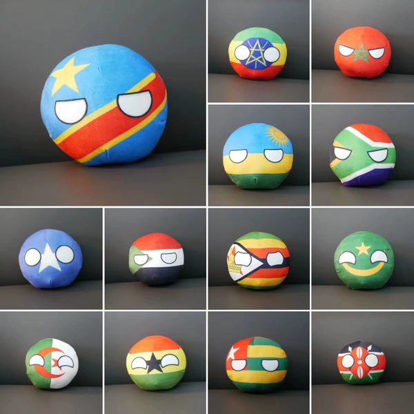 Countryballs Plush Keychain Doll Ethiopia Congo Ghana Nigeria Somalia Morocco Angola Ball Polandball Stuffed Pendant Toy Gift - AliExpress 26