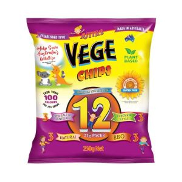 Vege Chips Multi 12 Pack | 250g