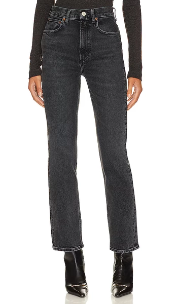 High Rise Stovepipe Jeans