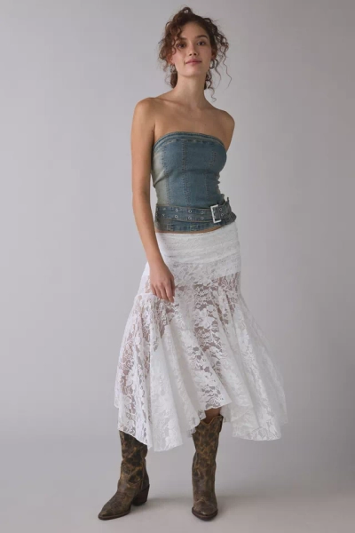 Kimchi Blue Jessica Asymmetric Low-Rise Midi Skirt