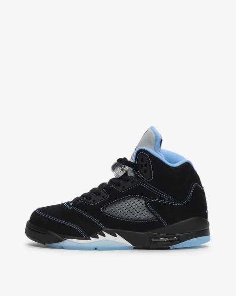 Big Kids' Air Jordan 5 "Black Carolina"